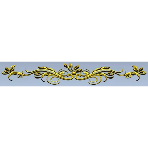 Ornamental Acanthus Scroll STL for CNC