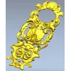 Рокайльный картуш в стиле ракушки - 3D модель STL для ЧПУ