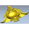 Картуш "Сердце барокко" - 3D модель STL для ЧПУ