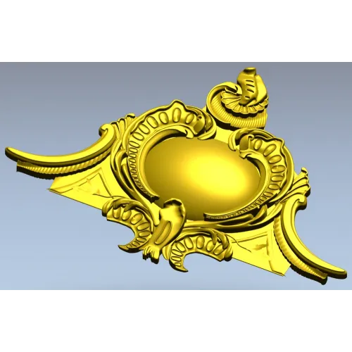 Картуш "Сердце барокко" - 3D модель STL для ЧПУ
