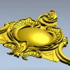 Картуш "Сердце барокко" - 3D модель STL для ЧПУ