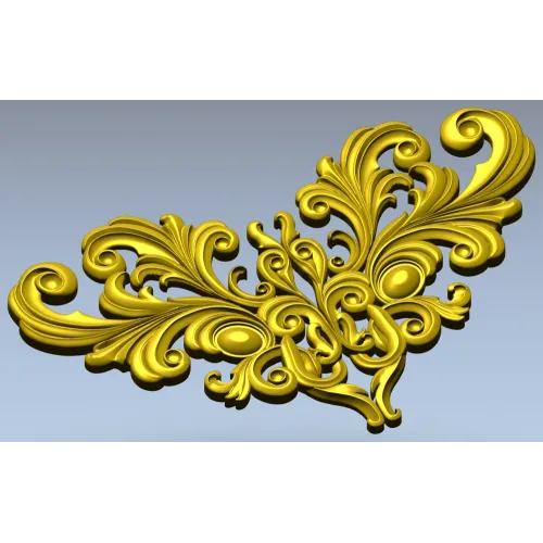 Acanthus Royale - STL 3D model for CNC carving
