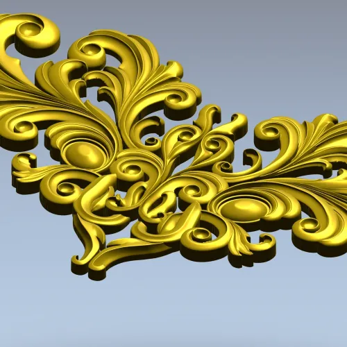 Acanthus Royale - STL 3D model for CNC carving