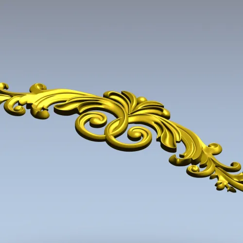 Акантовая накладка "Ренессанс" - 3D модель STL для ЧПУ