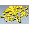 Акантовый декоративный картуш "Флореаль" - stl модель для ЧПУ