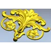 Акантовый декоративный картуш "Флореаль" - stl модель для ЧПУ