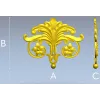 Акантовый декоративный картуш "Флореаль" - stl модель для ЧПУ