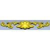 stl модель декоративного рокайльного картуша для ЧПУ