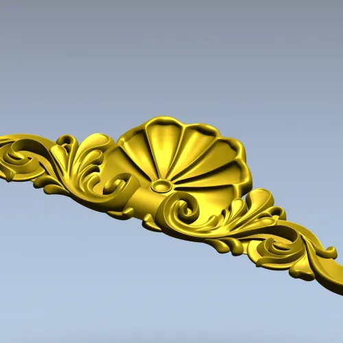 Накладка "Раковина и акант" - 3D модель STL для ЧПУ