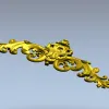 Rococo Acanthus Cartouche - STL 3D model for CNC