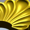 Scallop Fan Applique STL 3D Model for CNC