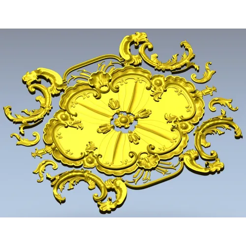 Барочная розетка - 3D модель STL для ЧПУ