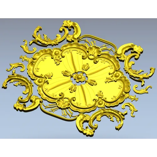 Барочная розетка - 3D модель STL для ЧПУ