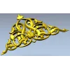 Угловой растительный декор - 3D модель STL для ЧПУ