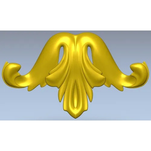 Картуш в стиле акант - 3D модель STL для ЧПУ