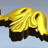 Картуш в стиле акант - 3D модель STL для ЧПУ