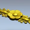 Цветочный картуш - 3D модель STL для ЧПУ