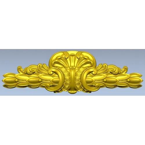 Aurelia Acanthus Cartouche - STL 3D Model for CNC