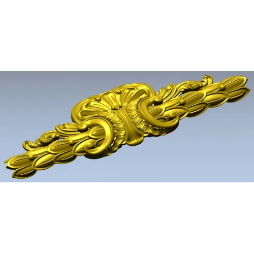 Aurelia Acanthus Cartouche - STL 3D Model for CNC