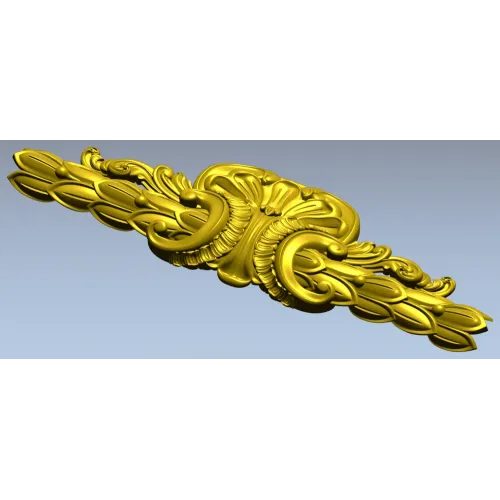 Aurelia Acanthus Cartouche - STL 3D Model for CNC