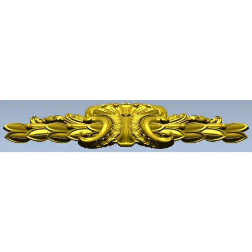 Aurelia Acanthus Cartouche - STL 3D Model for CNC