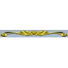 Floral Ribbon Cartouche - STL 3D Model for CNC