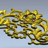 Резной картуш в стиле барокко - STL модель для ЧПУ