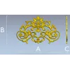 Резной картуш в стиле барокко - STL модель для ЧПУ