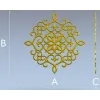 Круглая розетка "Арабеска" - 3D модель STL для ЧПУ