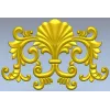 Рокайльный картуш с веерной раковиной - STL для ЧПУ