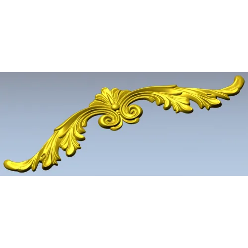 Rococo Acanthus Crest - STL 3D Model for CNC Milling