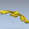 Rococo Acanthus Crest - STL 3D Model for CNC Milling