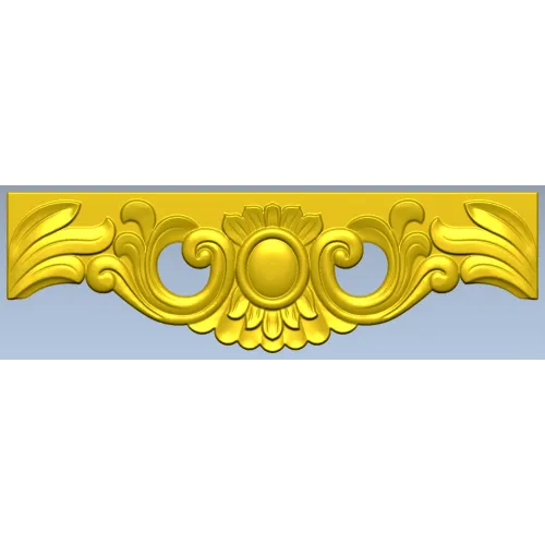 Ornate Cartouche STL 3D Model for CNC Milling