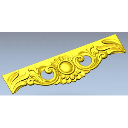 Ornate Cartouche STL 3D Model for CNC Milling