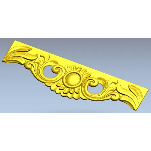 Ornate Cartouche STL 3D Model for CNC Milling