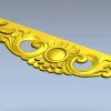 Ornate Cartouche STL 3D Model for CNC Milling
