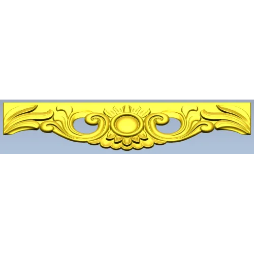 Ornate Cartouche STL 3D Model for CNC Milling
