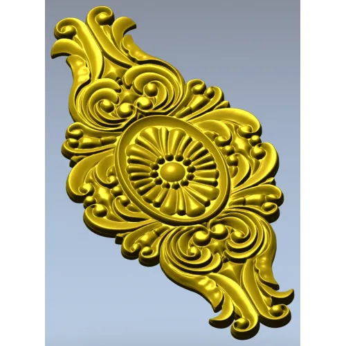 Медальон Барокко - 3D модель STL для ЧПУ
