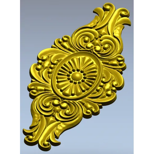 Медальон Барокко - 3D модель STL для ЧПУ