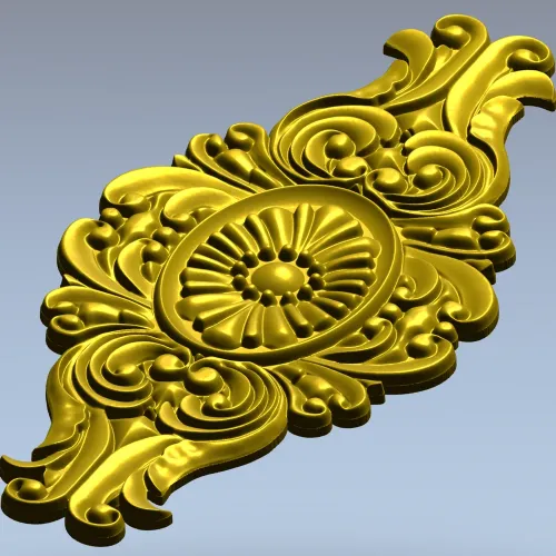 Медальон Барокко - 3D модель STL для ЧПУ
