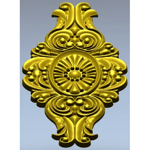 Медальон Барокко - 3D модель STL для ЧПУ