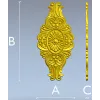 Медальон Барокко - 3D модель STL для ЧПУ