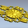 STL модель барочного медальона - 3D модель stl для ЧПУ фрезера