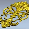 Рокайльный вазон - вертикальная декор-модель в формате STL для ЧПУ