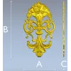 Рокайльный вазон - вертикальная декор-модель в формате STL для ЧПУ