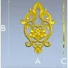 3D модель STL - картуш с лотосом для ЧПУ фрезера