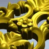 Ornate Acanthus Cartouche - STL 3D Model for CNC