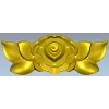 High-relief Rose Applique STL for CNC