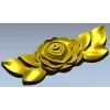 High-relief Rose Applique STL for CNC