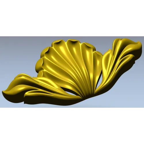 Декоративный картуш "Ракушка" - 3D модель STL для ЧПУ